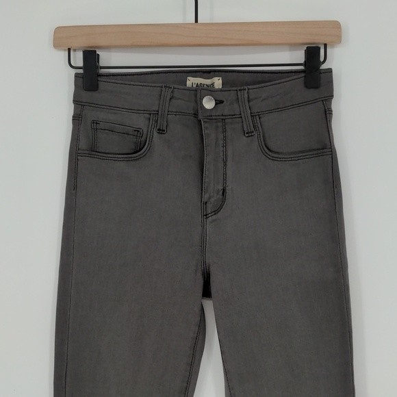 L'AGENCE Margot Skinny High Rise Nickel Grey Jean Denim Size 25‎ - Picture 2 of 15